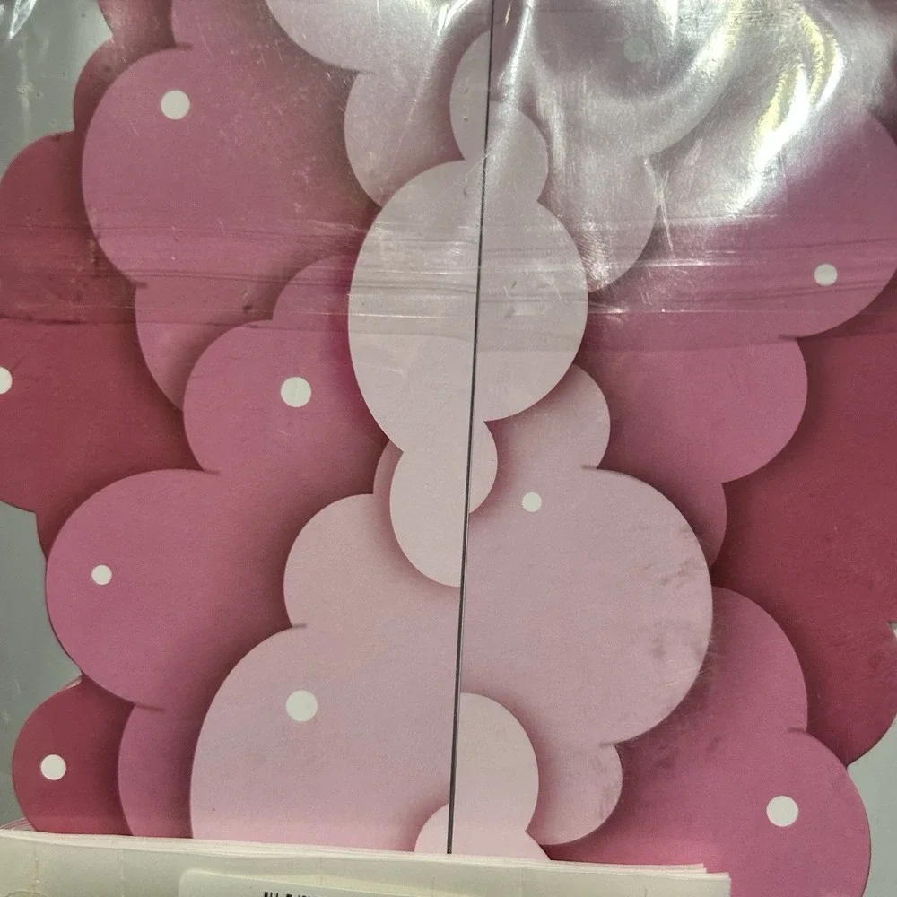 Pink Sky Clouds Wall Border Child Teacher Classroom‎ With Sticky Dots